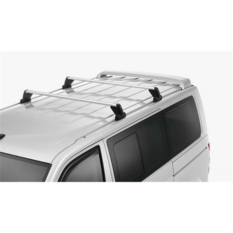 Barres de toit longitudinales Aluminium (Argent) Volkswagen T6.1 2019+