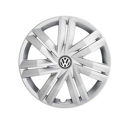  Volkswagen 5K0071455 Jeu d'Enjoliveur, Argent Brillant, 15  Pouces